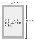 B5製本仕上がり図