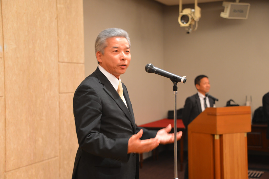 兵庫県からお越しの写真のタブチ・田渕社長